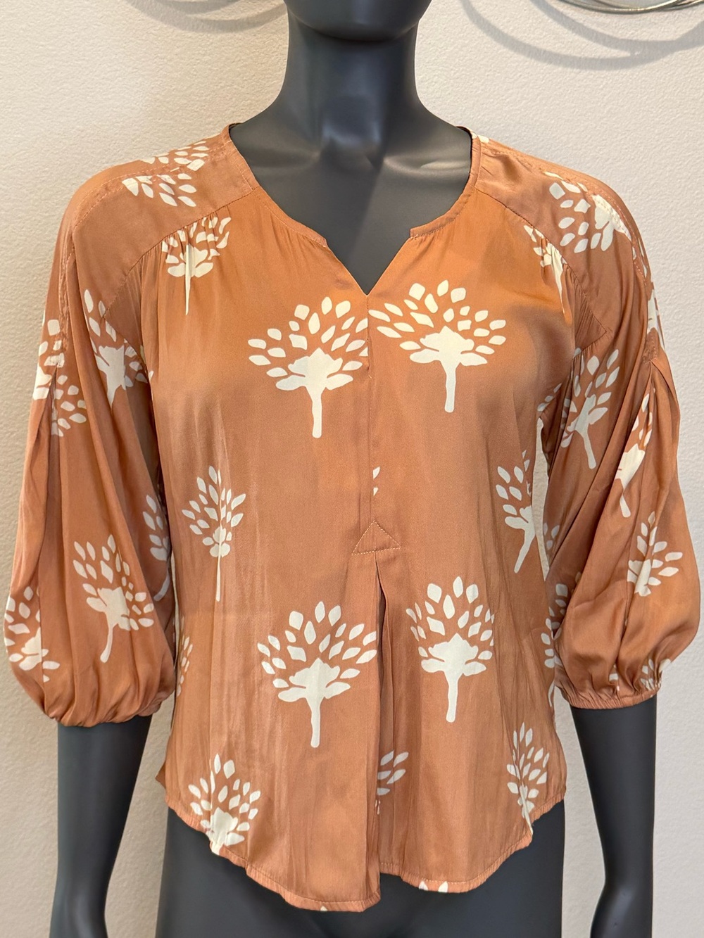 Dolan Anthropologie Alvia Peasant Top Blouse Womens size XS Extra Small